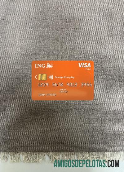 Holanda ING Orange VISA Photolook Frente baixar para verificação